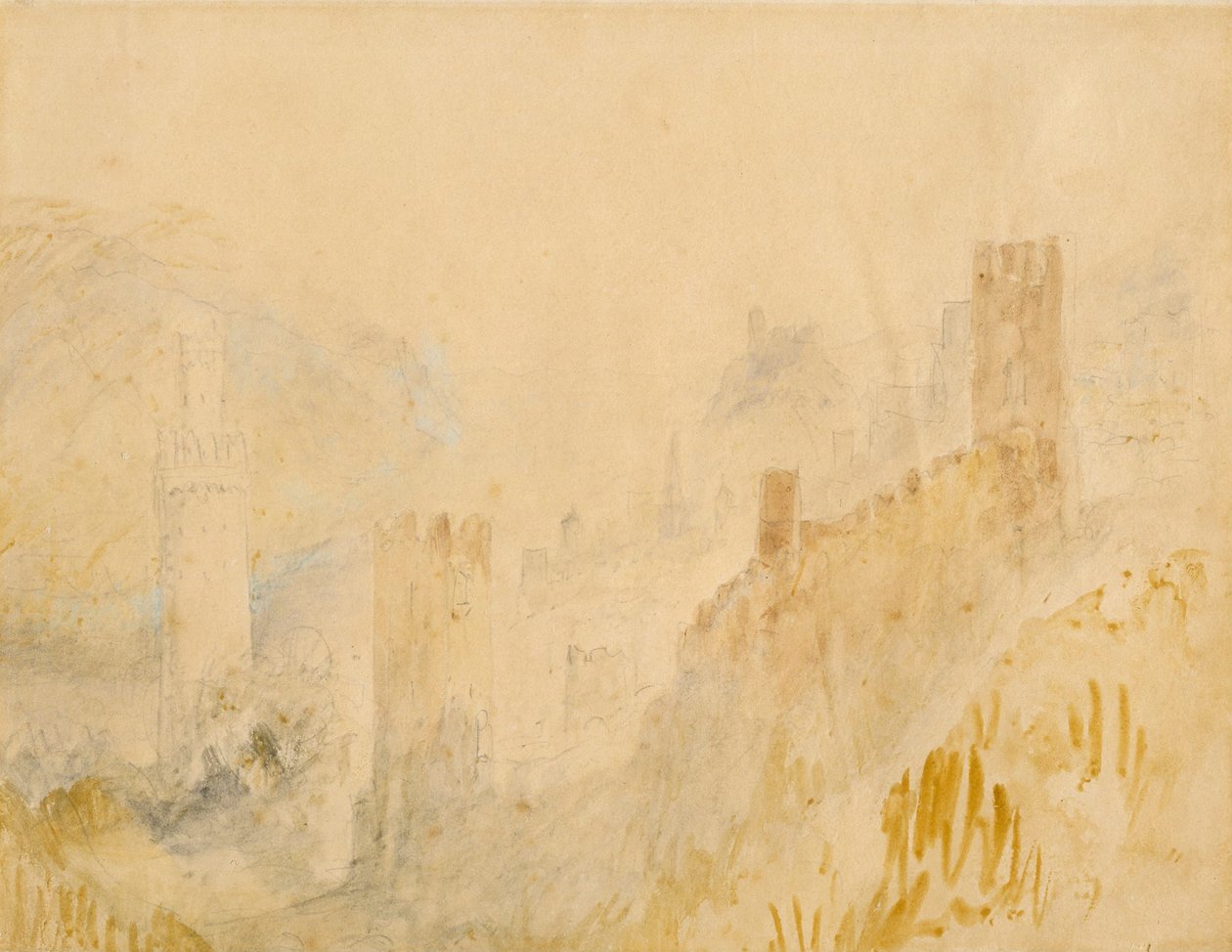 Oberwesel a Rajnánál alkotó: Joseph Mallord William Turner