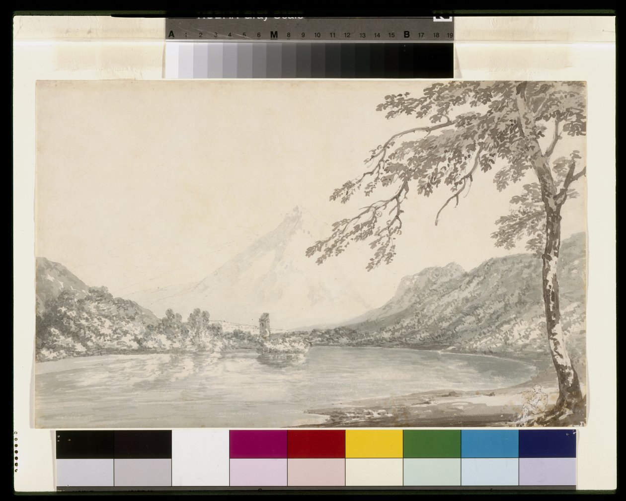 Az Aaron Unterseen és a Brienz-tó között alkotó: Joseph Mallord William Turner