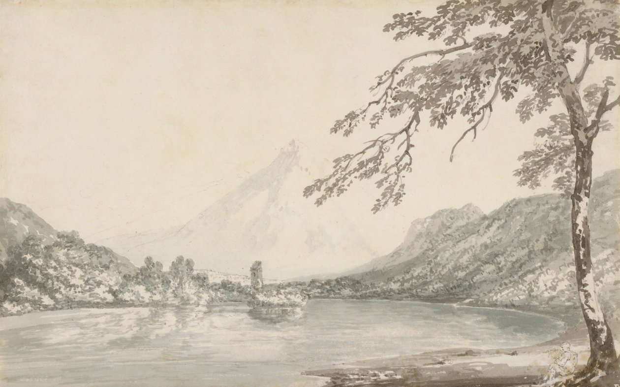 Az Aar folyón, Unterseen és a Brienz-tó között alkotó: Joseph Mallord William Turner