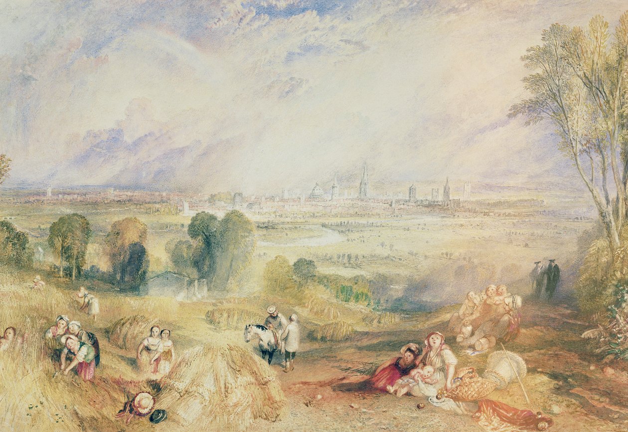 Oxford North Hinkseyből (akvarell papíron) alkotó: Joseph Mallord William Turner