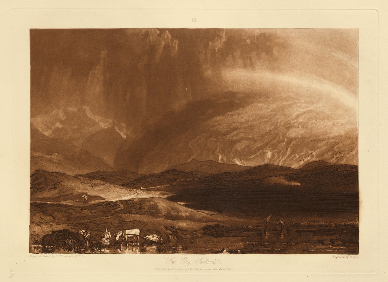Tőzegláp, Skócia alkotó: Joseph Mallord William Turner