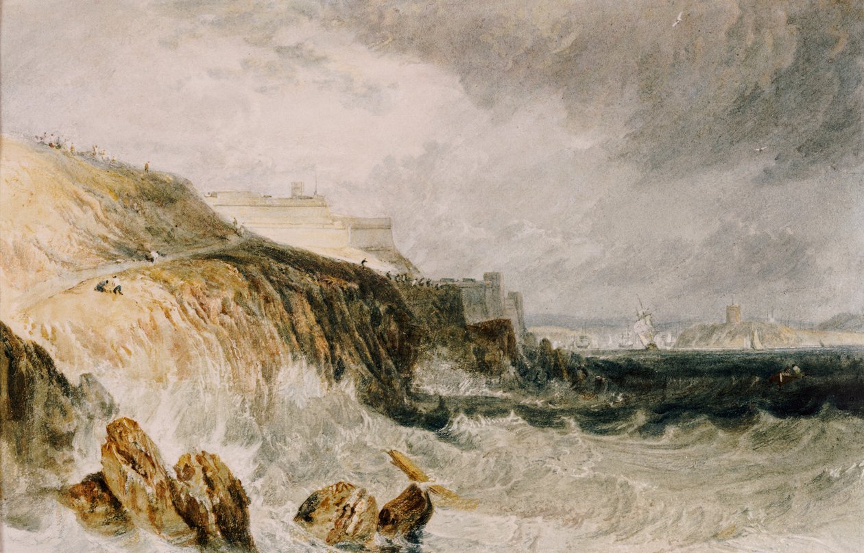 Plymouth Citadella, Gale, 1815 alkotó: Joseph Mallord William Turner