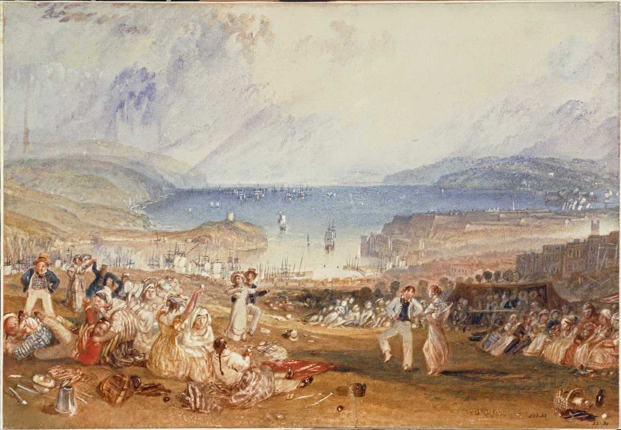Plymouth, Devonshire ... (akvarell, papír) alkotó: Joseph Mallord William Turner