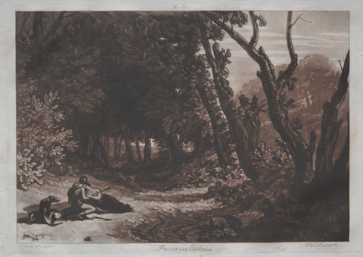 Prokrisz és Cephalus alkotó: Joseph Mallord William Turner