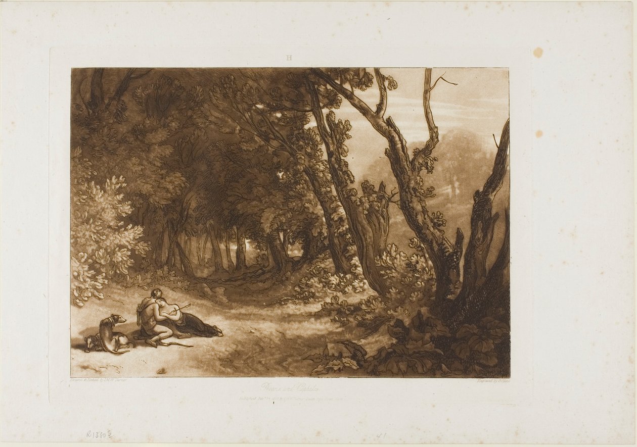 Procris és Cephalus, 41. tábla a Tanulmányok Könyvéből alkotó: Joseph Mallord William Turner