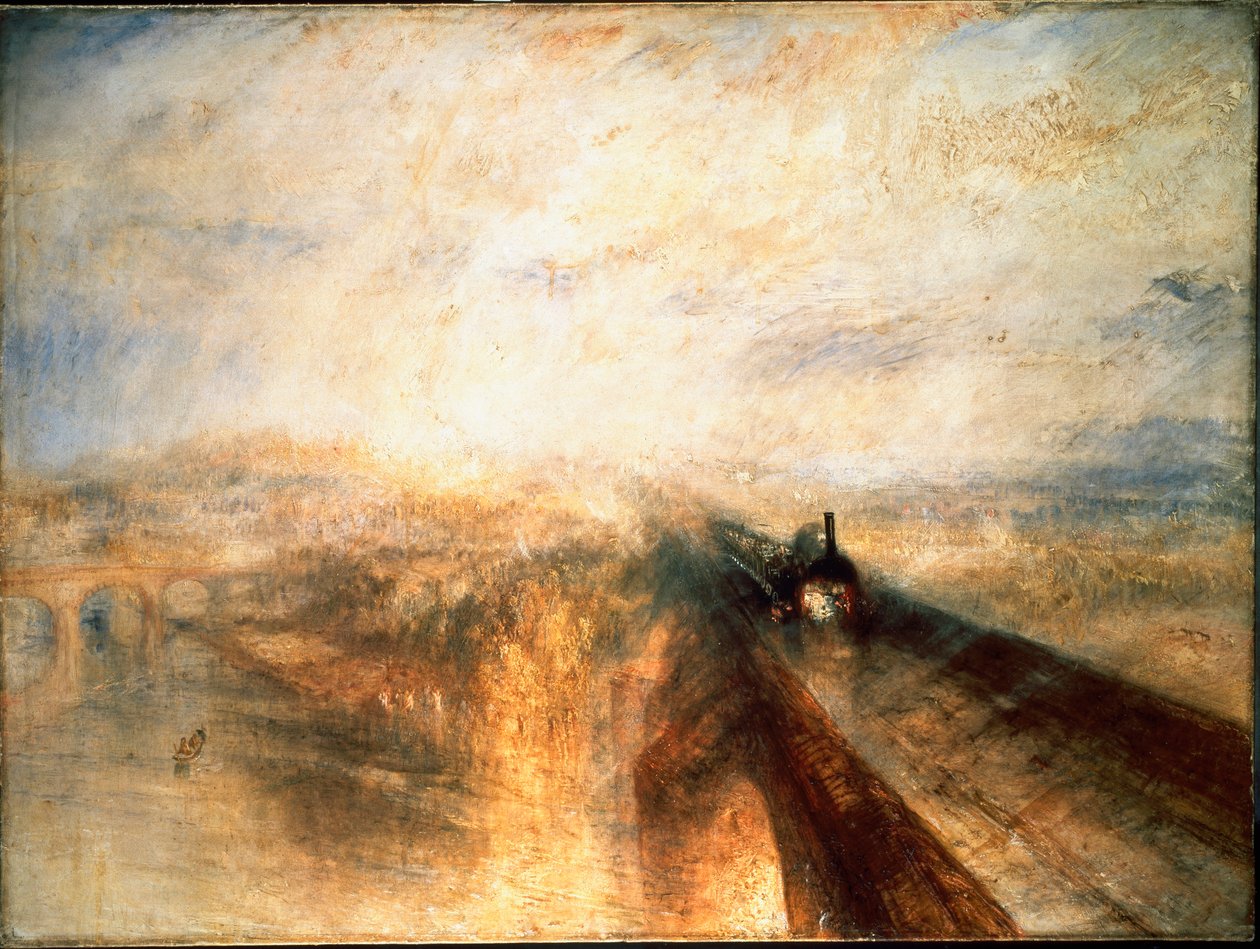 Eső, gőz, sebesség, The Great Western Railway (Nagy Nyugati Vasút) alkotó: Joseph Mallord William Turner