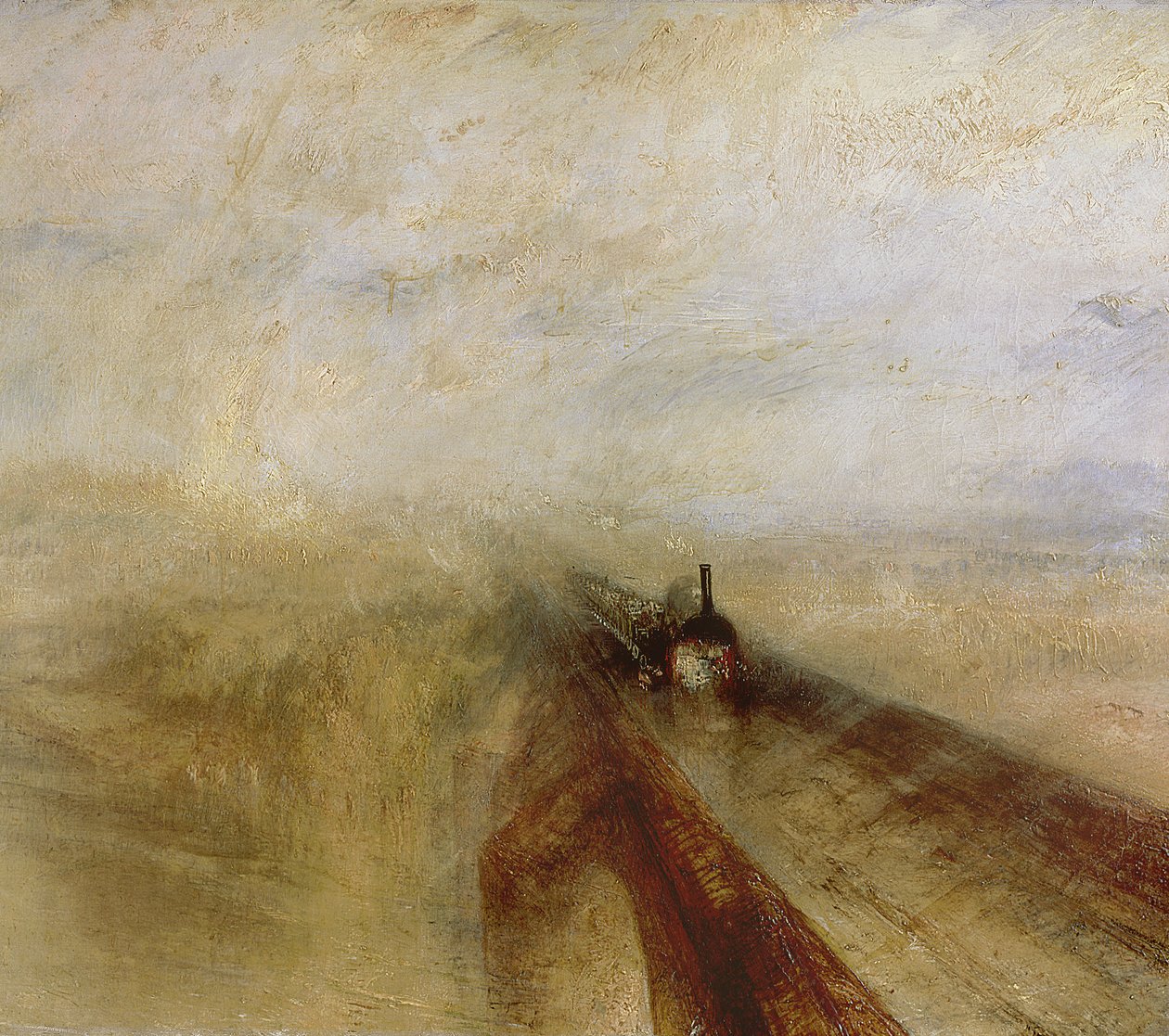 Rain Steam and Speed, The Great Western Railway, 1844 előtt festve alkotó: Joseph Mallord William Turner