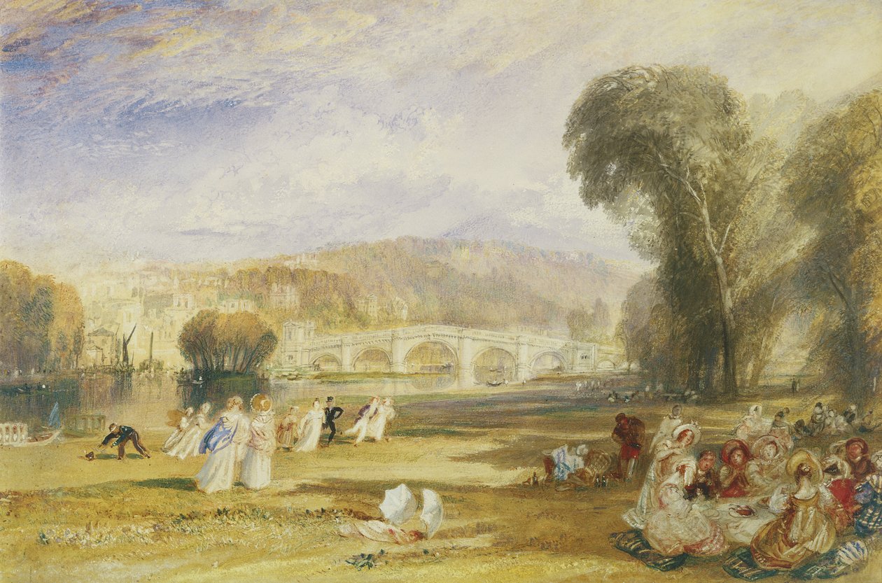 Richmond Hill and Bridge, Surrey, 1831 körül (akvarell papíron) alkotó: Joseph Mallord William Turner