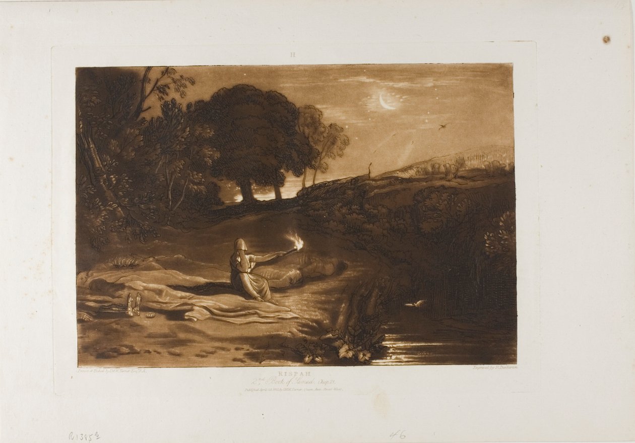 Rispah, 46. tábla a Tanulmányok Könyvéből alkotó: Joseph Mallord William Turner