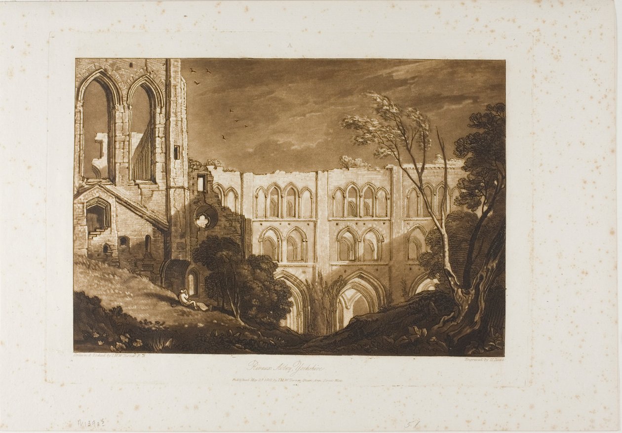 Rivaux-i apátság, 51-es lemez a Liber Studiorumtól alkotó: Joseph Mallord William Turner