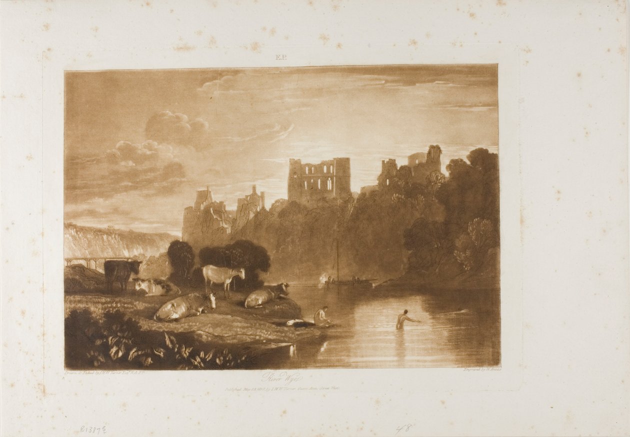 River Wye, 48-as lemez a Liber Studiorumtól alkotó: Joseph Mallord William Turner