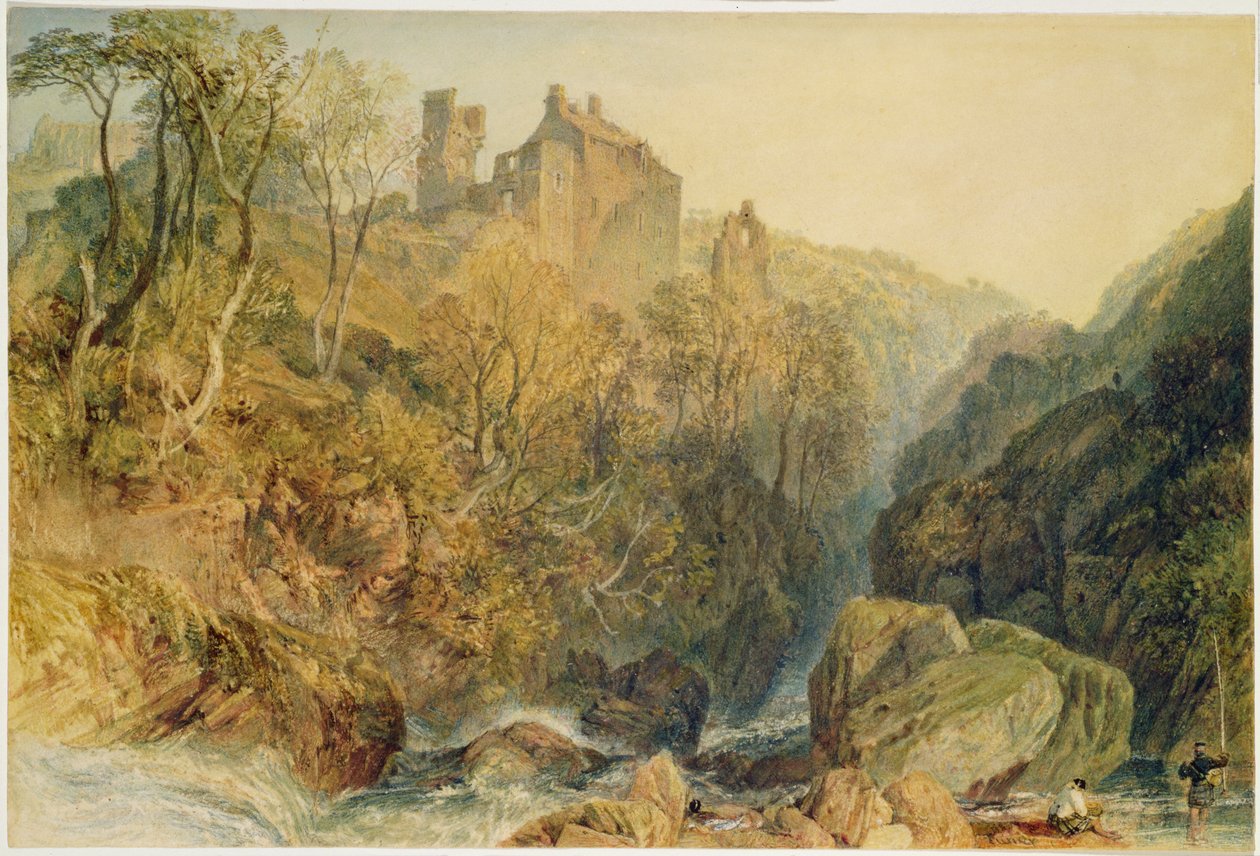Rosslyn kastély, Midlothian (akvarell és gouache papíron) alkotó: Joseph Mallord William Turner