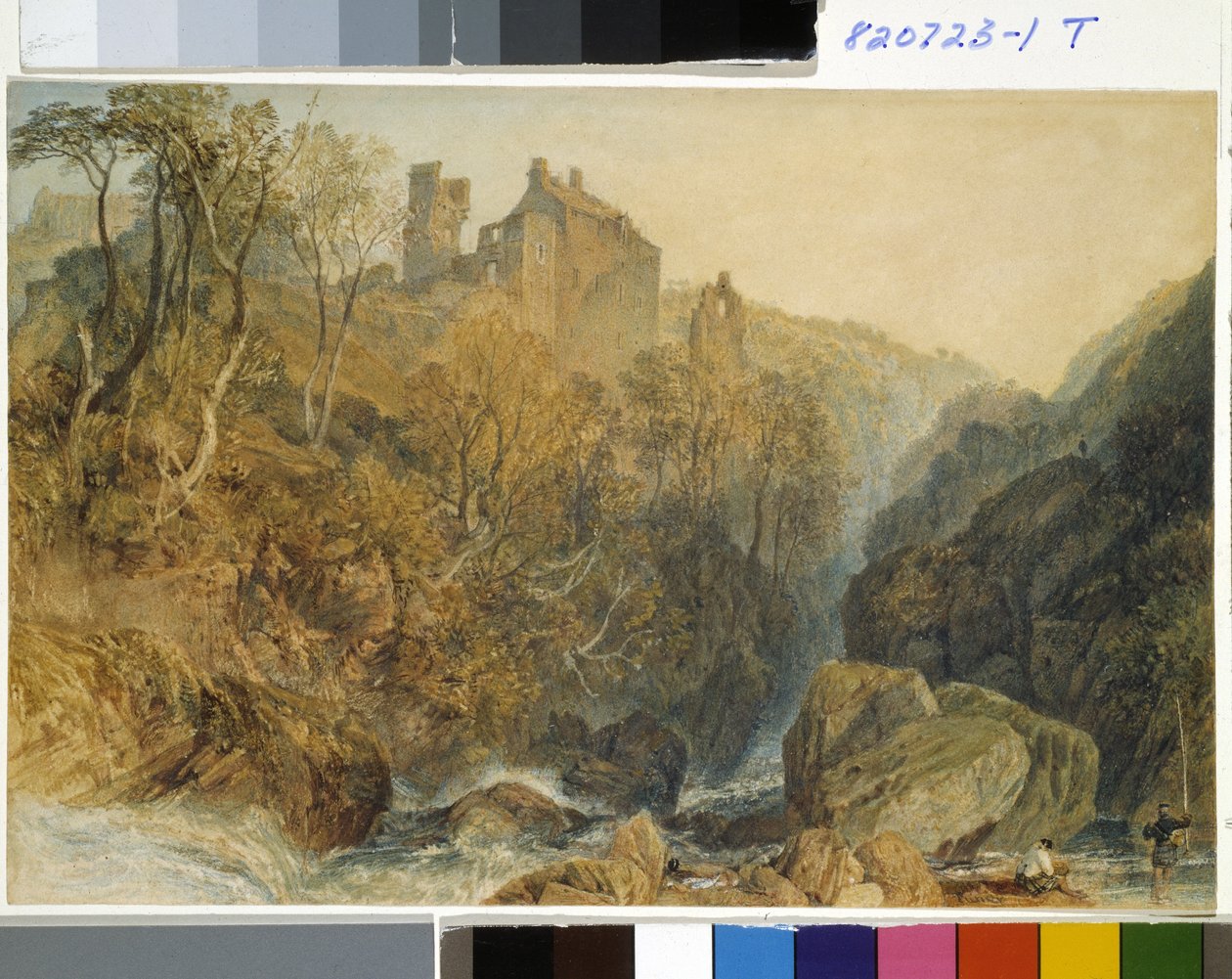 Rosslyn kastély (akvarell fehér papíron) alkotó: Joseph Mallord William Turner