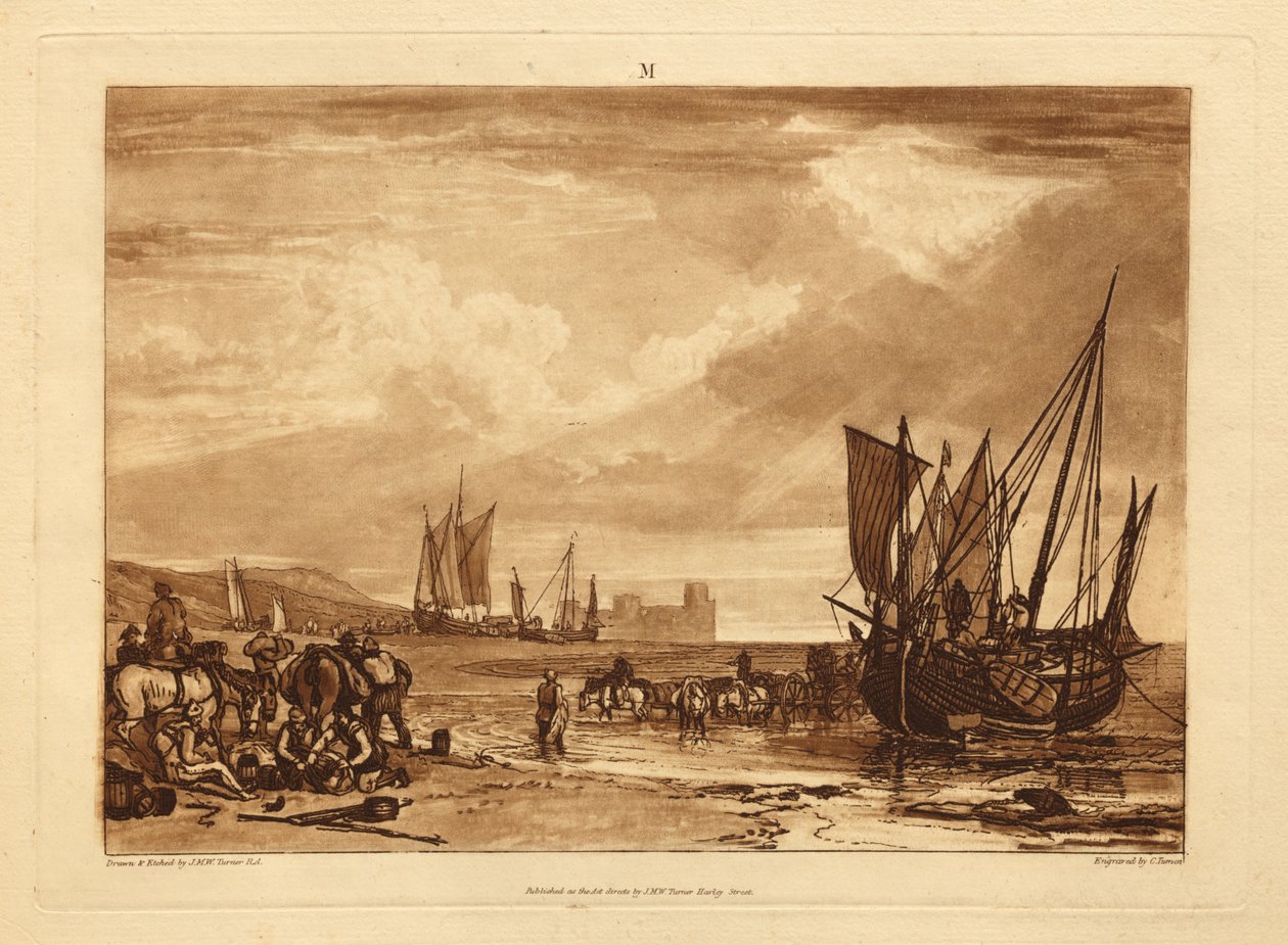 Jelenet a francia tengerparton alkotó: Joseph Mallord William Turner