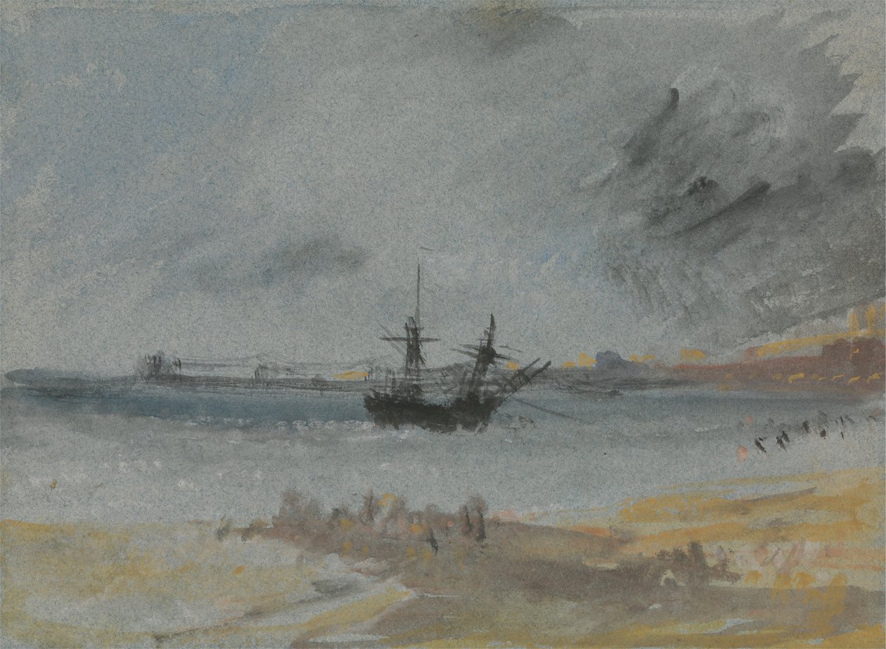 Hajó Aground Brightonban alkotó: Joseph Mallord William Turner