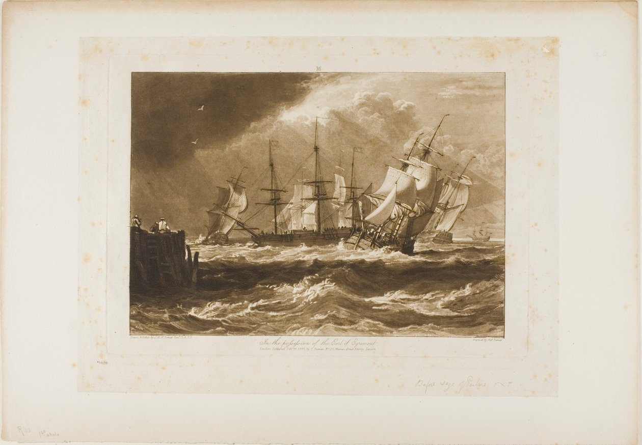 Szellőben szállítjuk, 10-es lemez a Liber Studiorumtól alkotó: Joseph Mallord William Turner