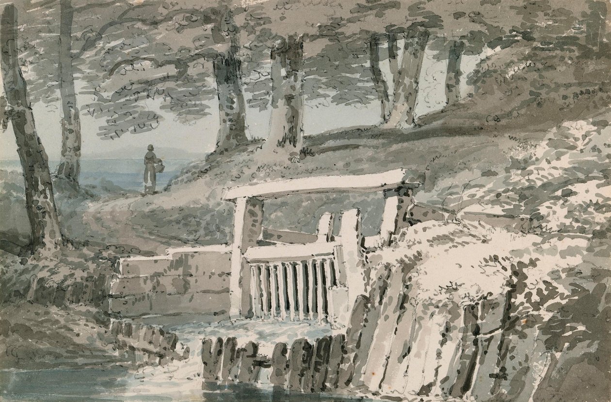 Zsilipkapu, Netley Abbey, Hampshire alkotó: Joseph Mallord William Turner
