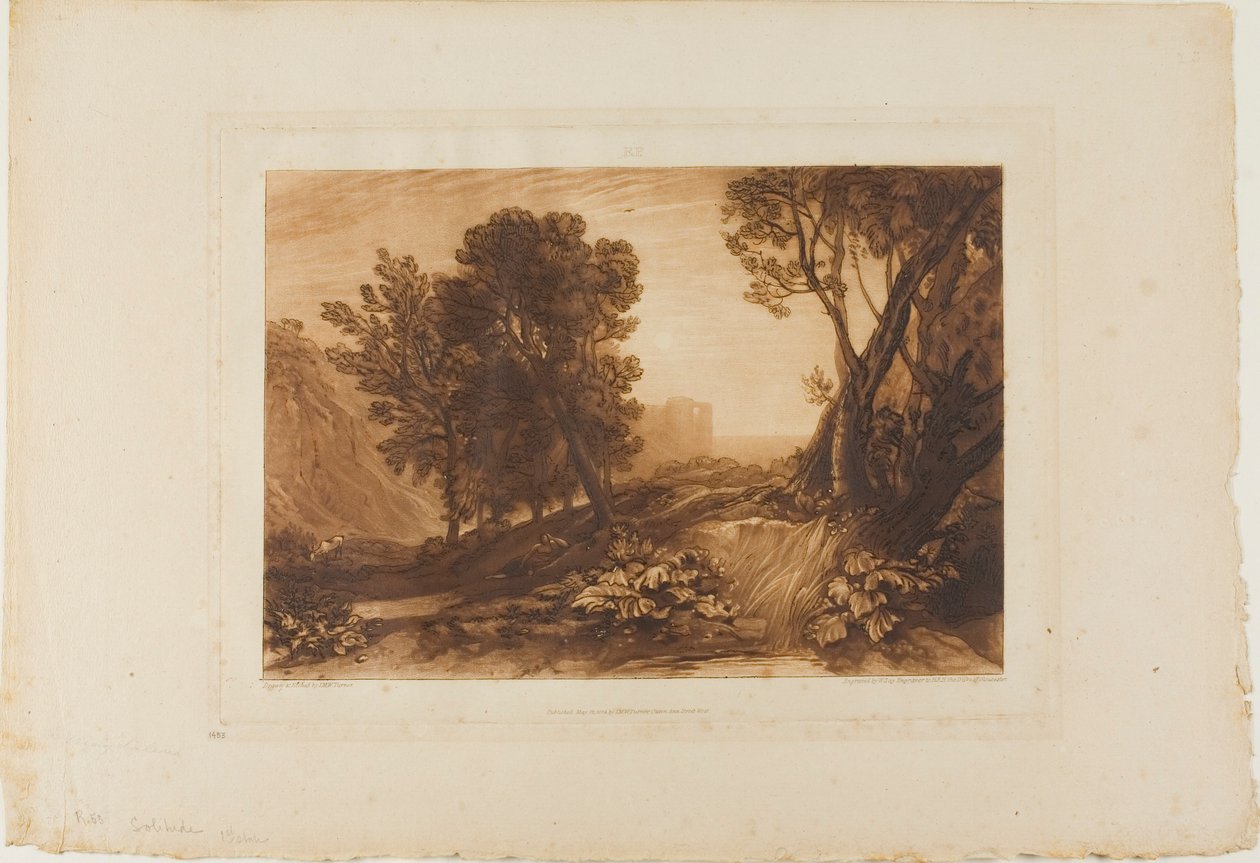 Magány, 53. tábla a Tanulmányok Könyvéből alkotó: Joseph Mallord William Turner