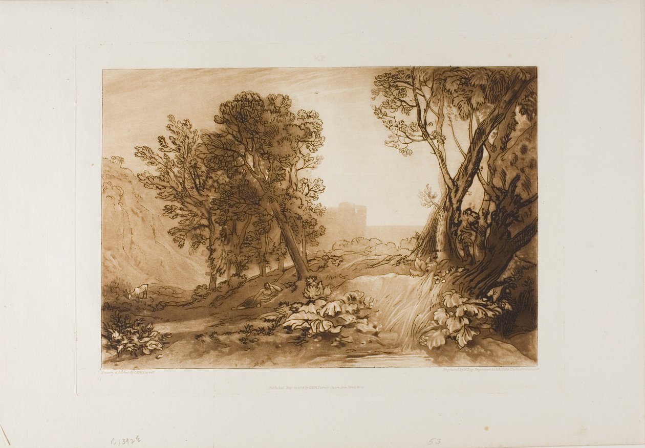 Magány, 53. tábla a Tanulmányok Könyvéből alkotó: Joseph Mallord William Turner