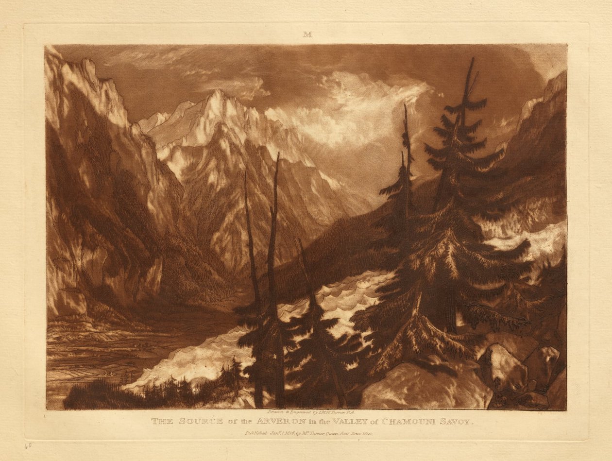 Az Arveron forrása alkotó: Joseph Mallord William Turner
