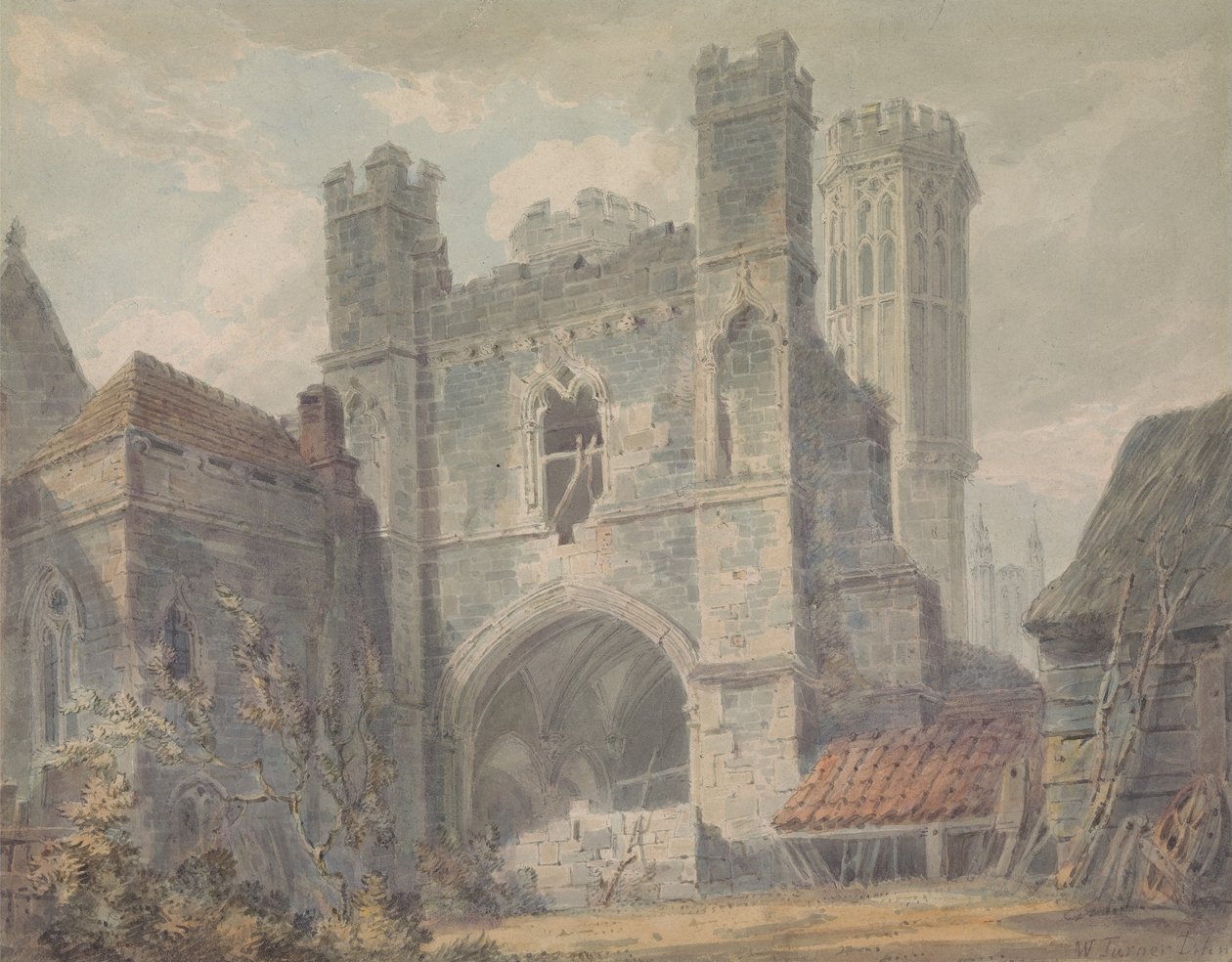 Szent Ágoston kapuja, Canterbury alkotó: Joseph Mallord William Turner