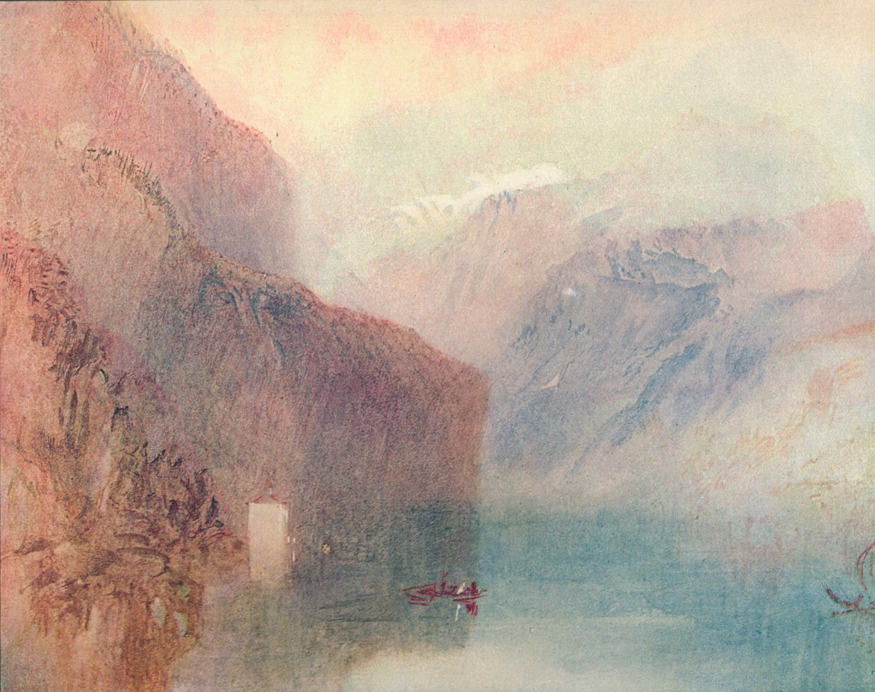 Tells Chapel, Fluelen, 1909 alkotó: Joseph Mallord William Turner