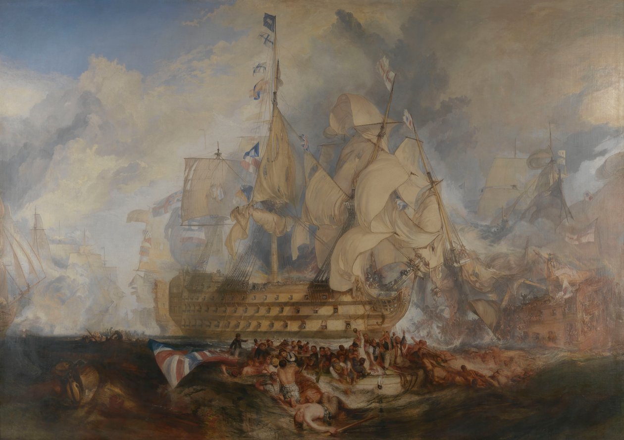 A trafalgari csata, 1805. október 21. alkotó: Joseph Mallord William Turner