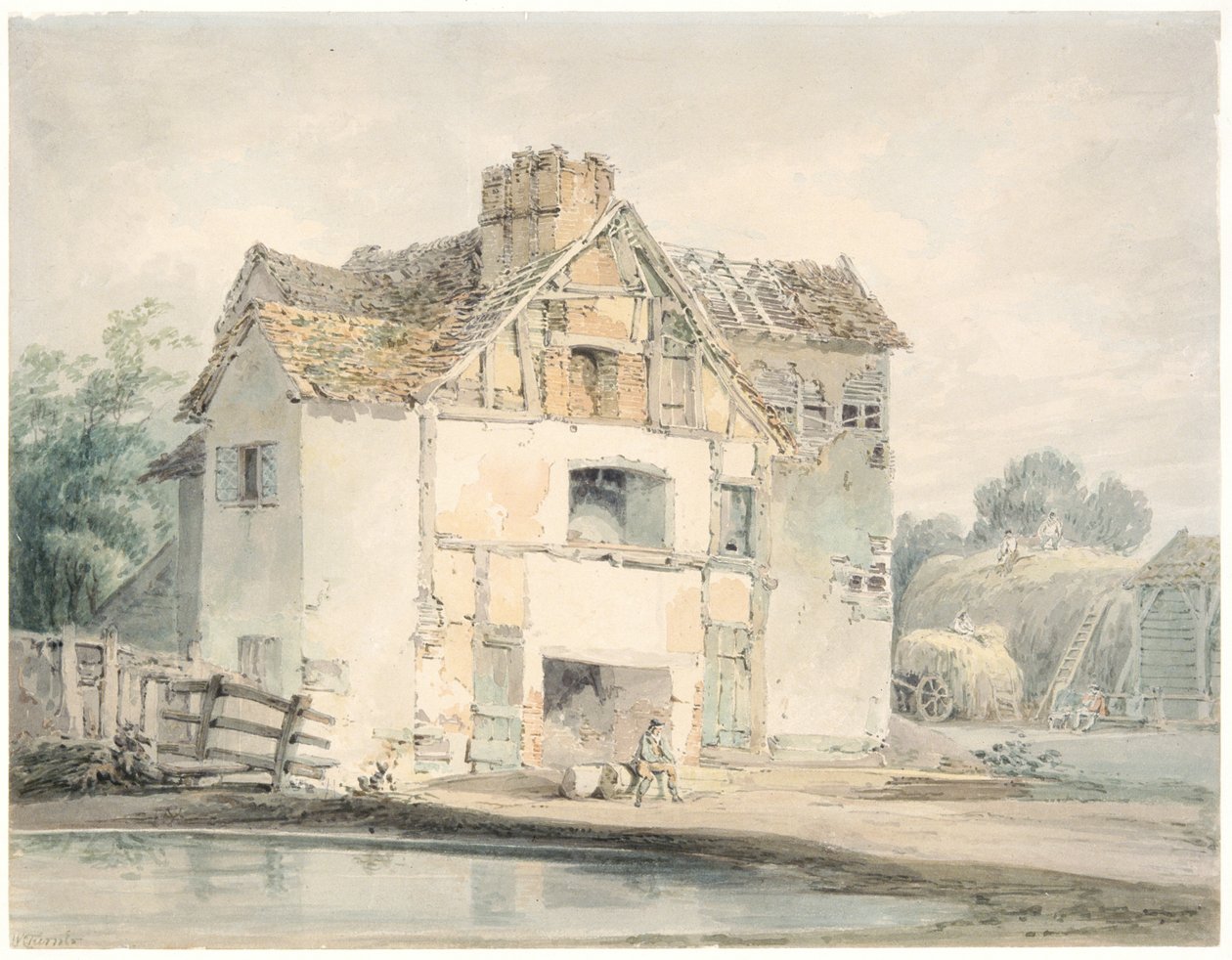 A püspöki palota, Biebrich alkotó: Joseph Mallord William Turner