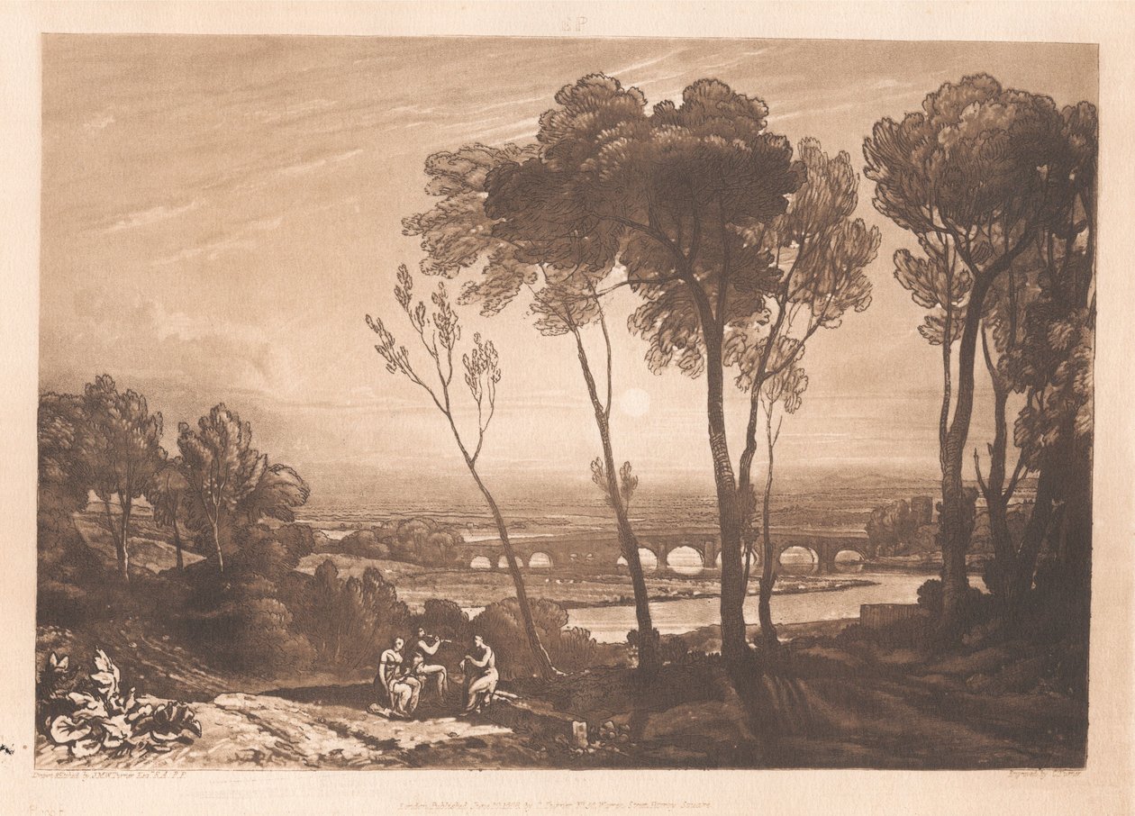 A híd középtávolban alkotó: Joseph Mallord William Turner