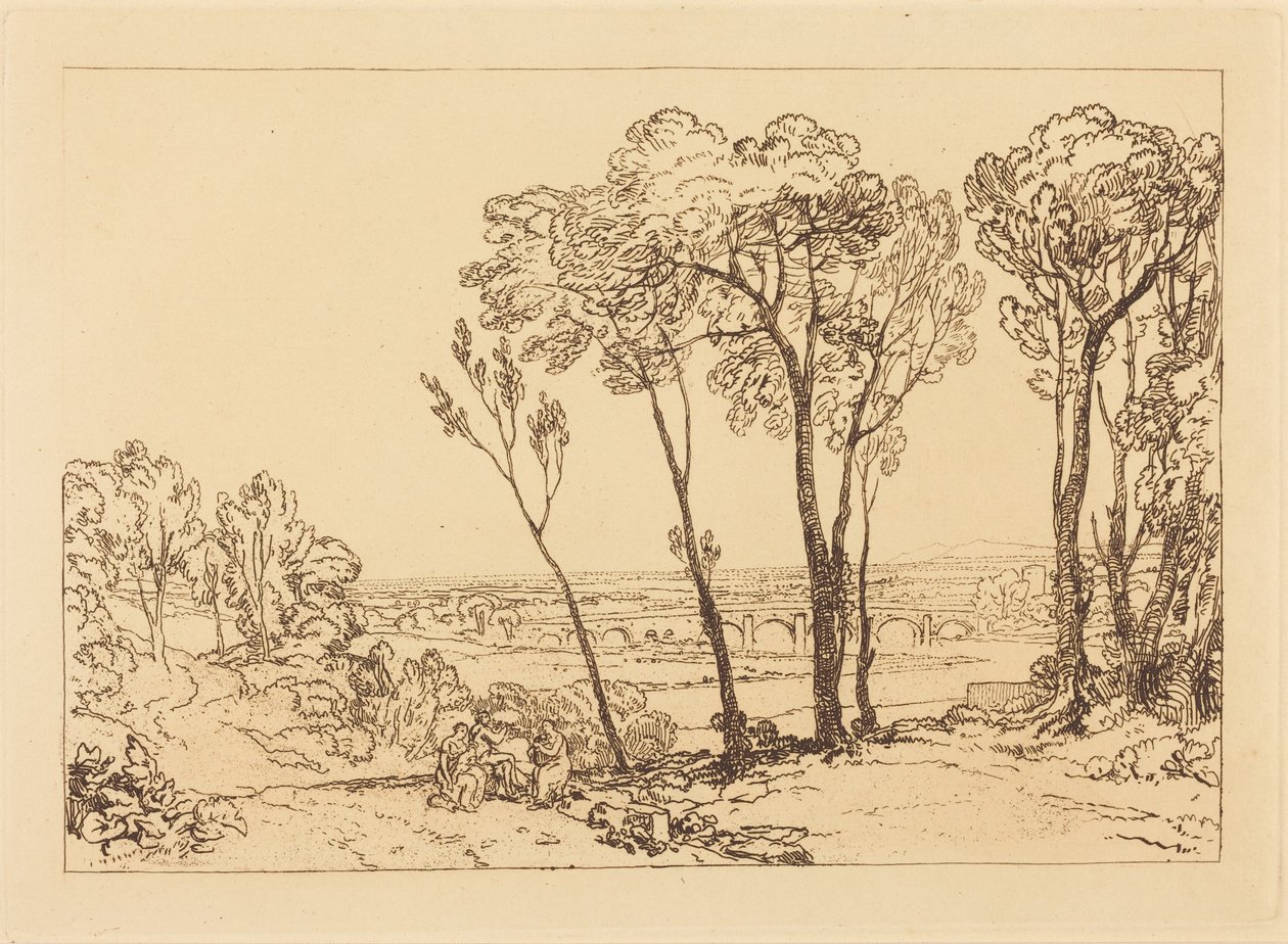 A híd középtávolságban alkotó: Joseph Mallord William Turner