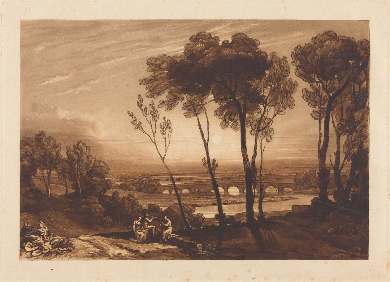 A híd a középtávolban alkotó: Joseph Mallord William Turner