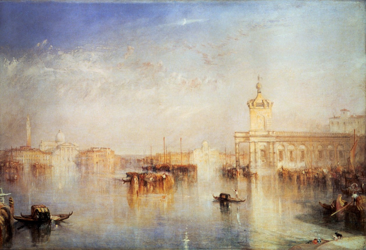 A Dogana, San Giorgio, Citella, az Európa lépcsőjétől, Velence, 1842. alkotó: Joseph Mallord William Turner