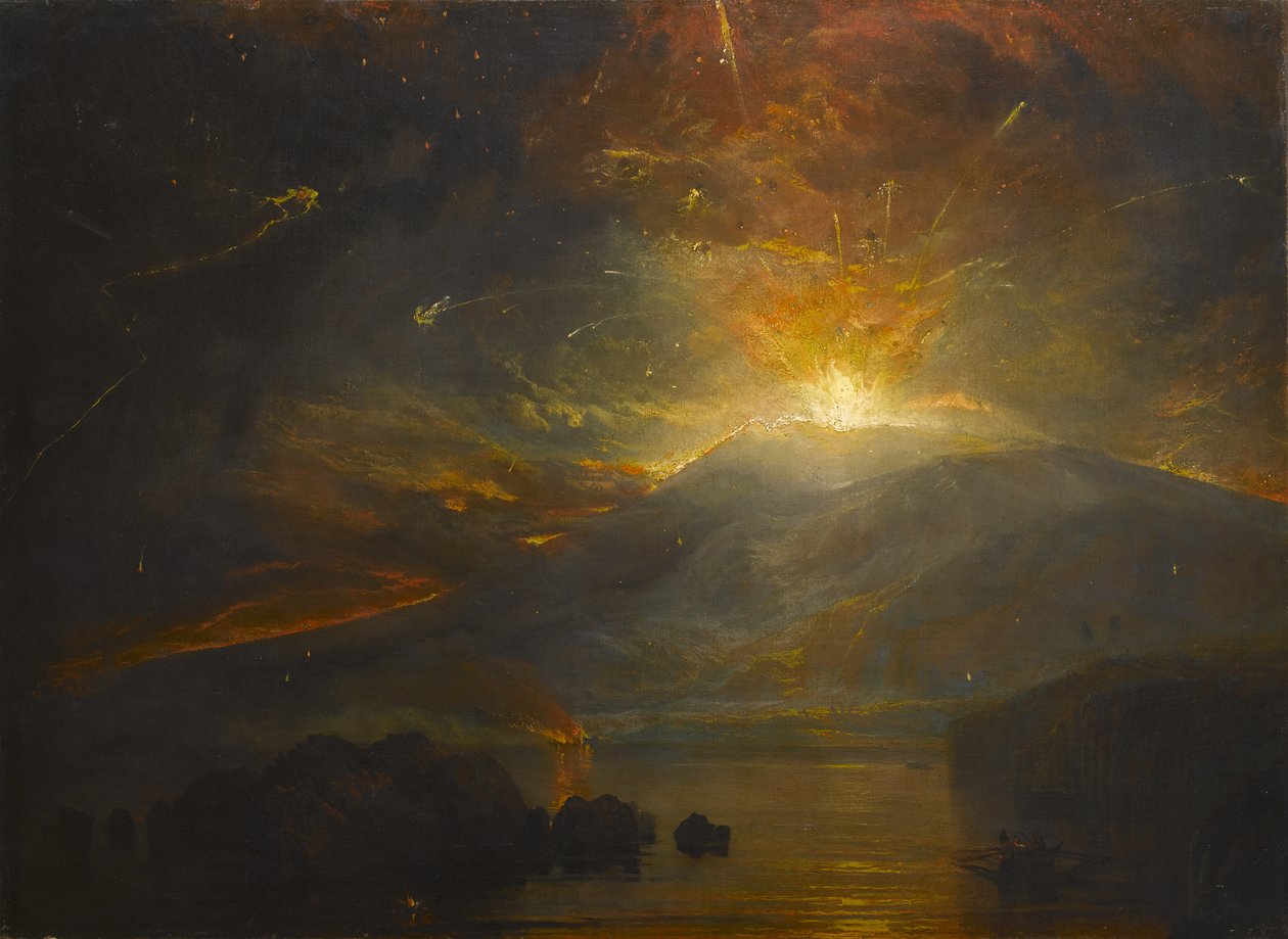 A Soufriere-hegység kitörése St. Vincent szigetén, 1812. április 30., 1815. alkotó: Joseph Mallord William Turner