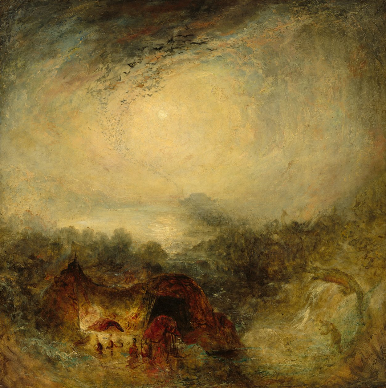 Az özönvíz estéje alkotó: Joseph Mallord William Turner