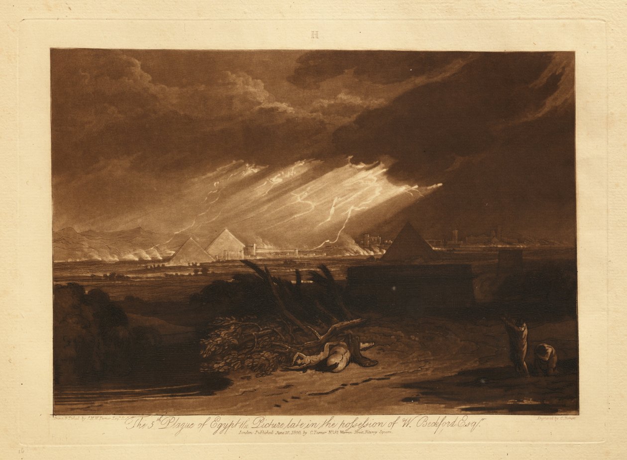 Egyiptom ötödik csapása alkotó: Joseph Mallord William Turner