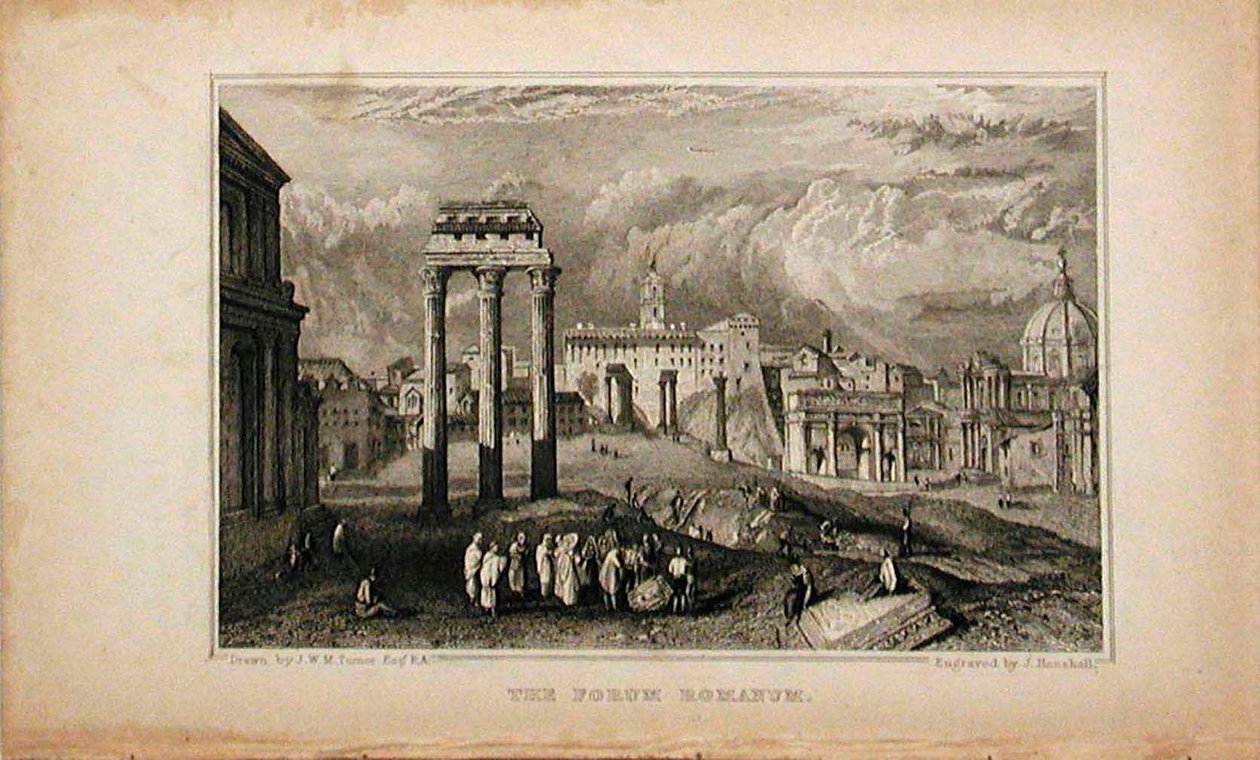 A Forum Romanum alkotó: Joseph Mallord William Turner