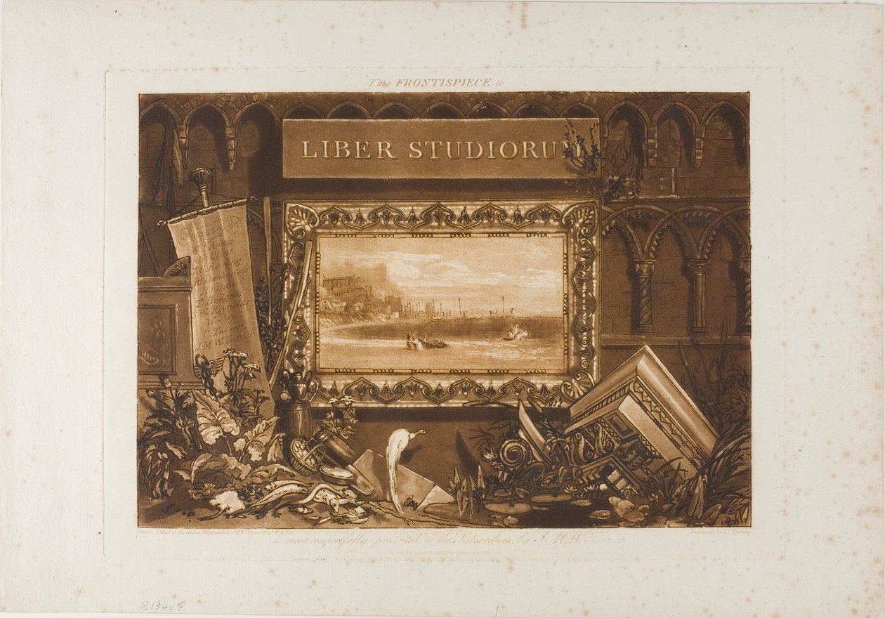 A Liber Studiorum címlapja alkotó: Joseph Mallord William Turner