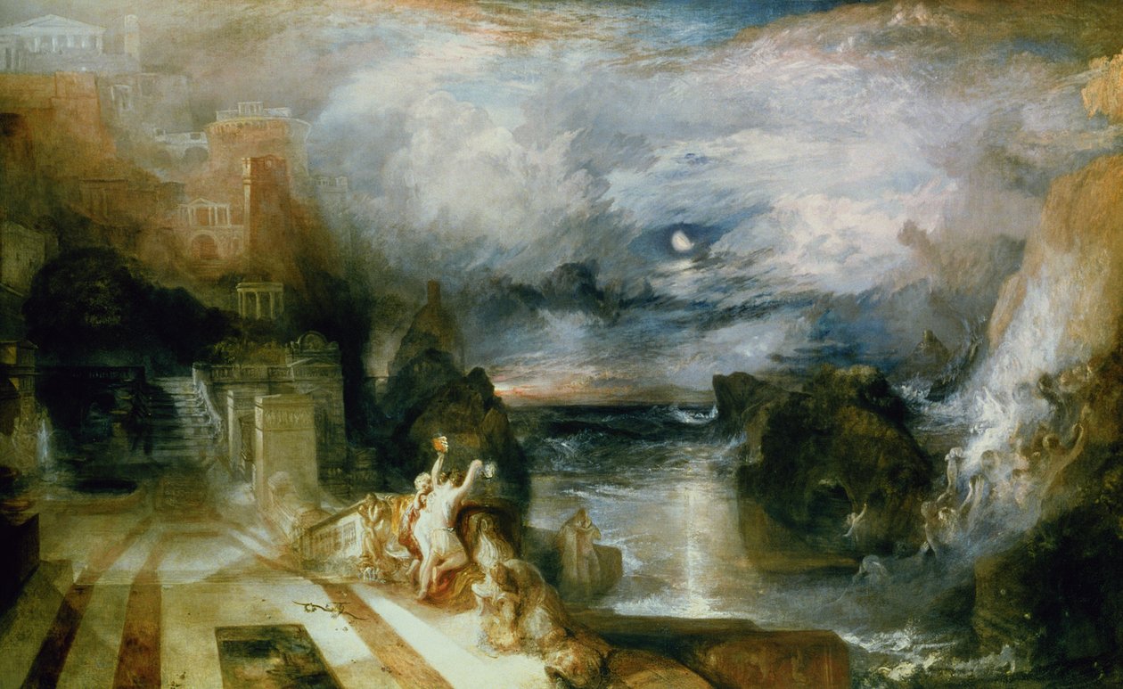 Hős és Leander elválása alkotó: Joseph Mallord William Turner