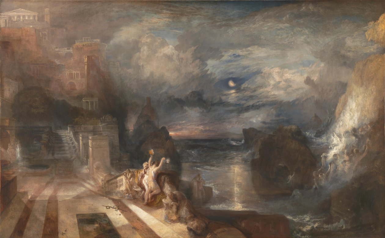 Hős és Leander elválása, 1837 előtt alkotó: Joseph Mallord William Turner