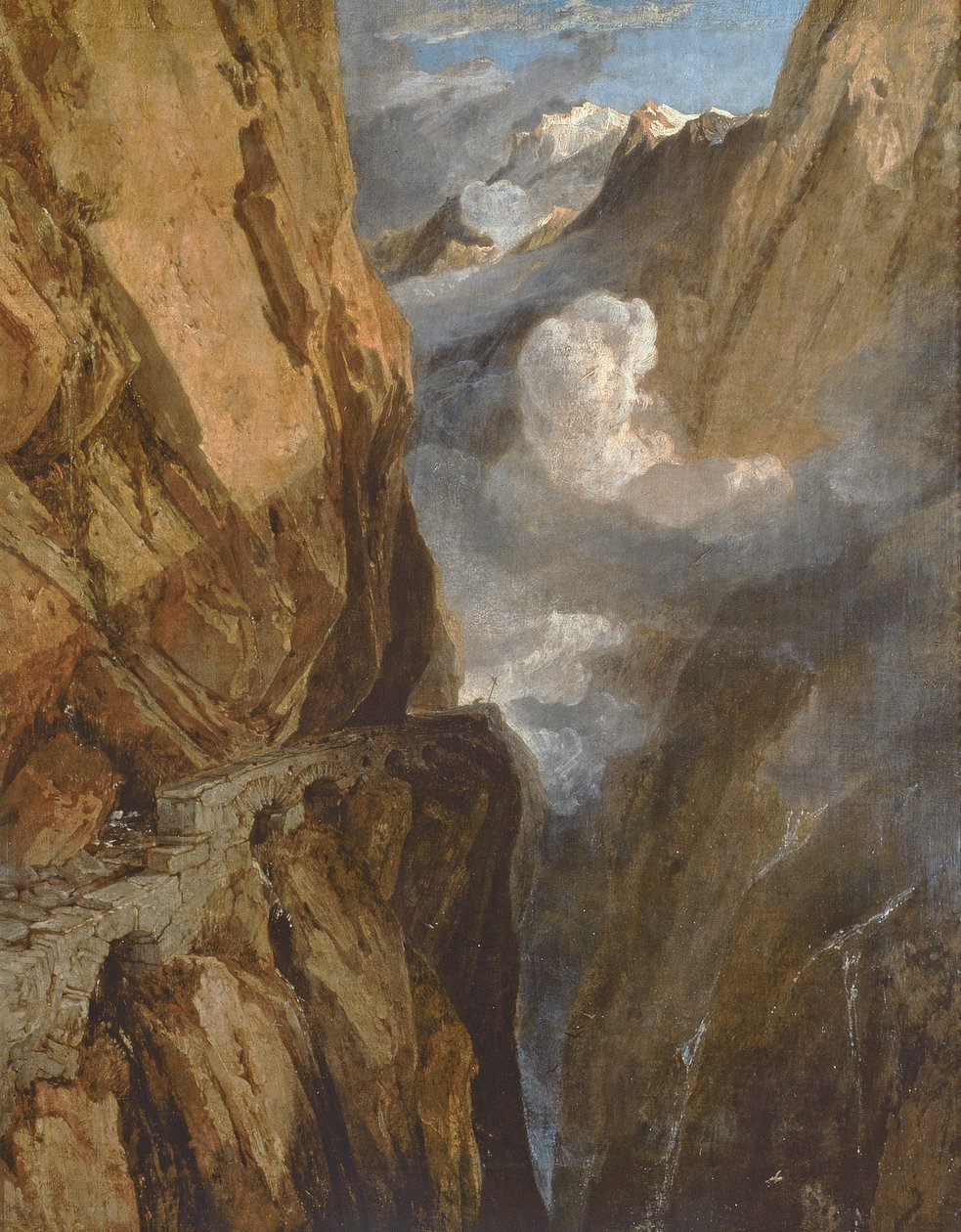 A Saint Gotthard-hágó, Svájc, 1803-04 alkotó: Joseph Mallord William Turner