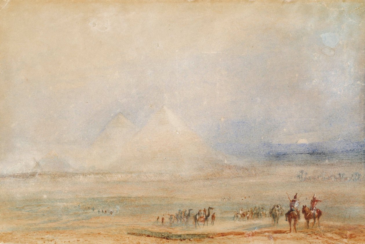 A gízai piramisok alkotó: Joseph Mallord William Turner