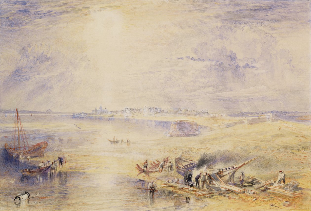 A Vörös-tenger és Szuez (wc papíron) alkotó: Joseph Mallord William Turner