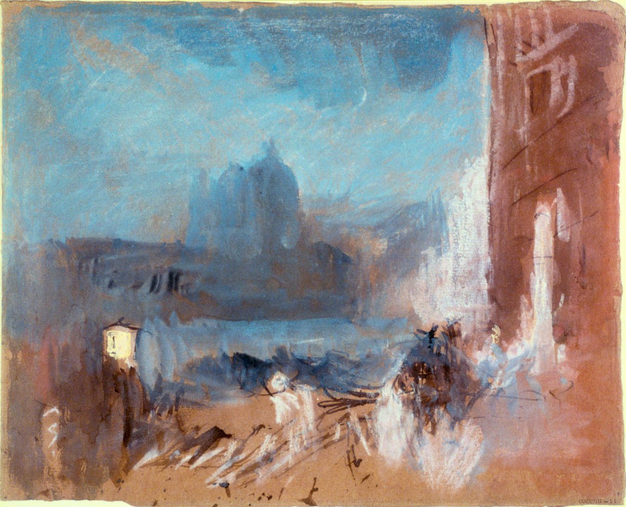 A Santa Maria della Salute, Velence, éjszaka, 1840 alkotó: Joseph Mallord William Turner