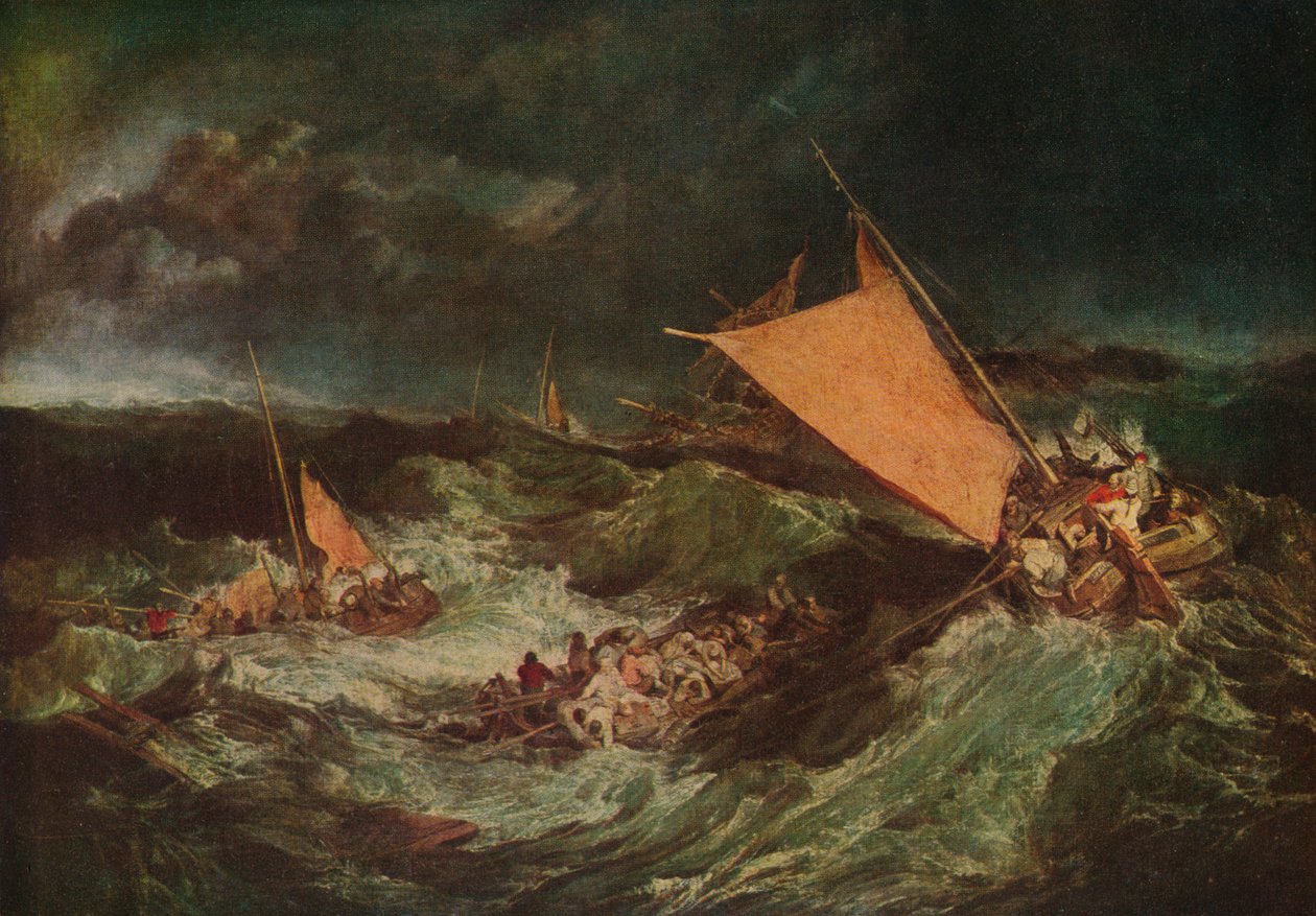 A hajótörés, c1805 alkotó: Joseph Mallord William Turner