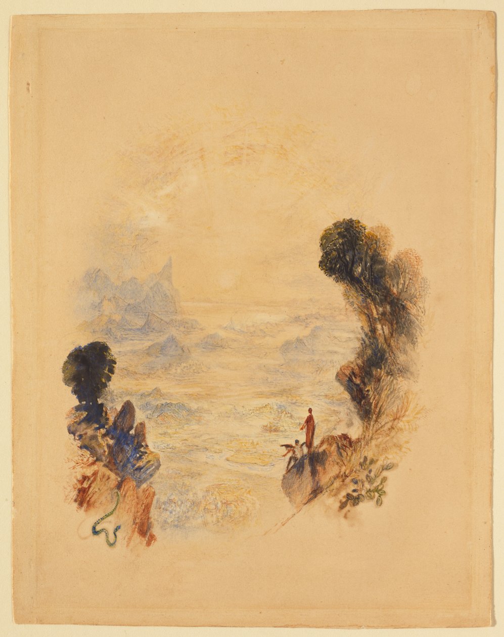 Krisztus megkísértése a hegyen alkotó: Joseph Mallord William Turner