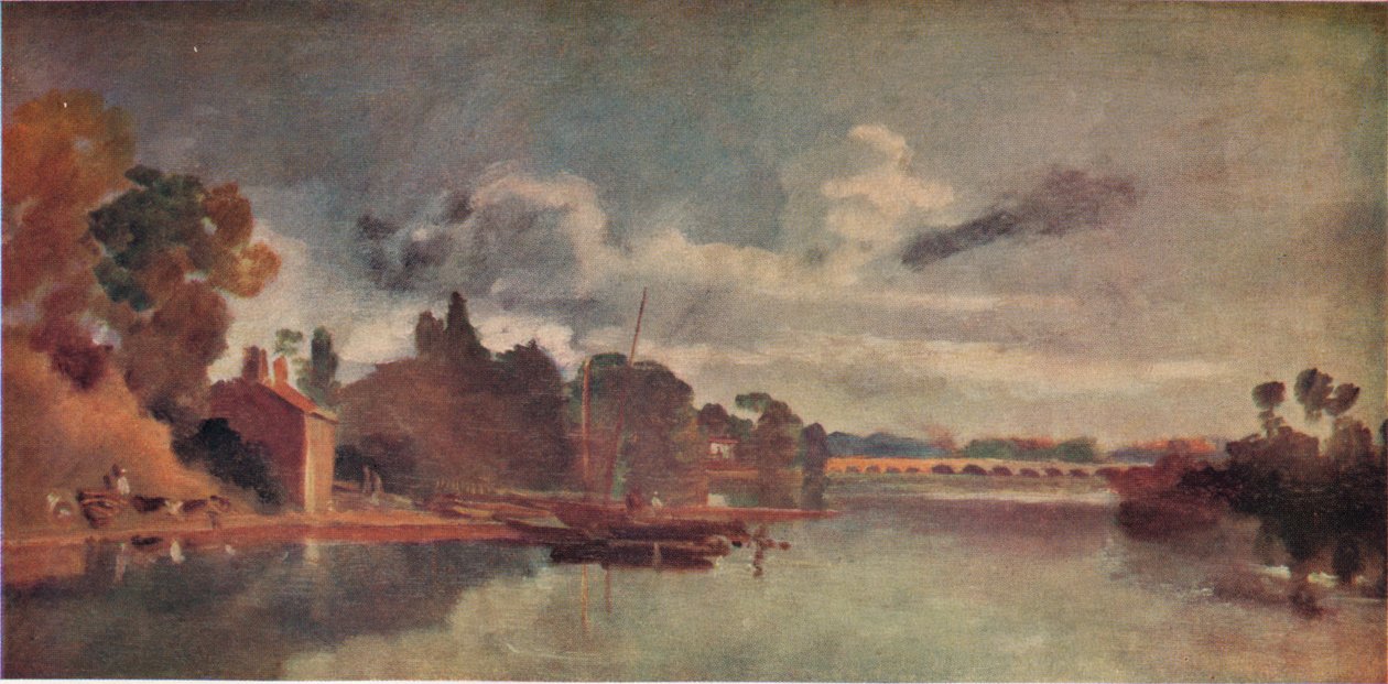 A Temze a Walton Bridges közelében, 1805, 1938 alkotó: Joseph Mallord William Turner