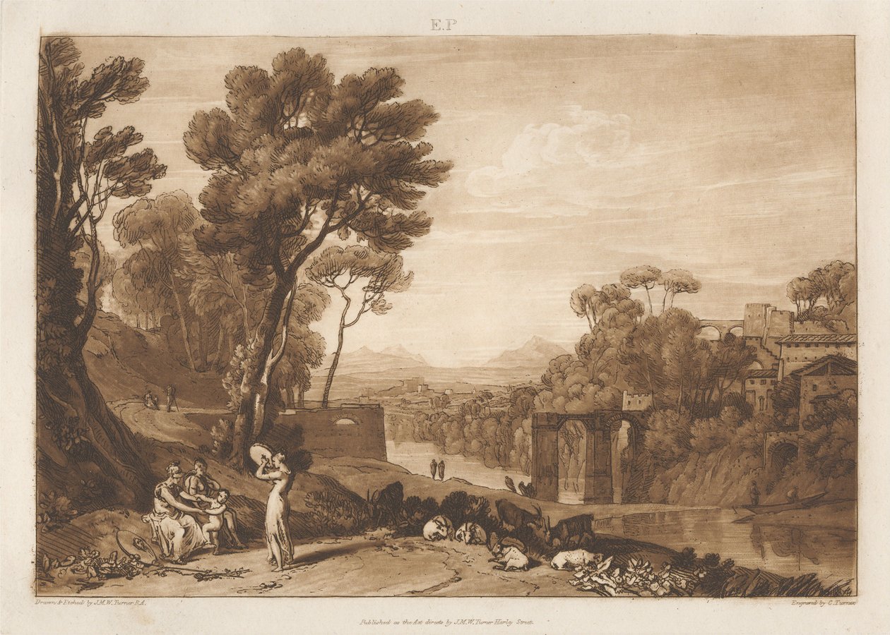 A nő és a csörgődob alkotó: Joseph Mallord William Turner