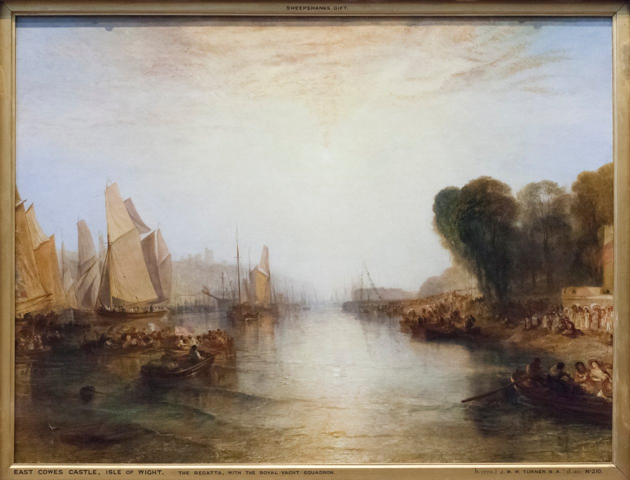 A regatta, a királyi jachtszázaddal alkotó: Joseph Mallord William Turner
