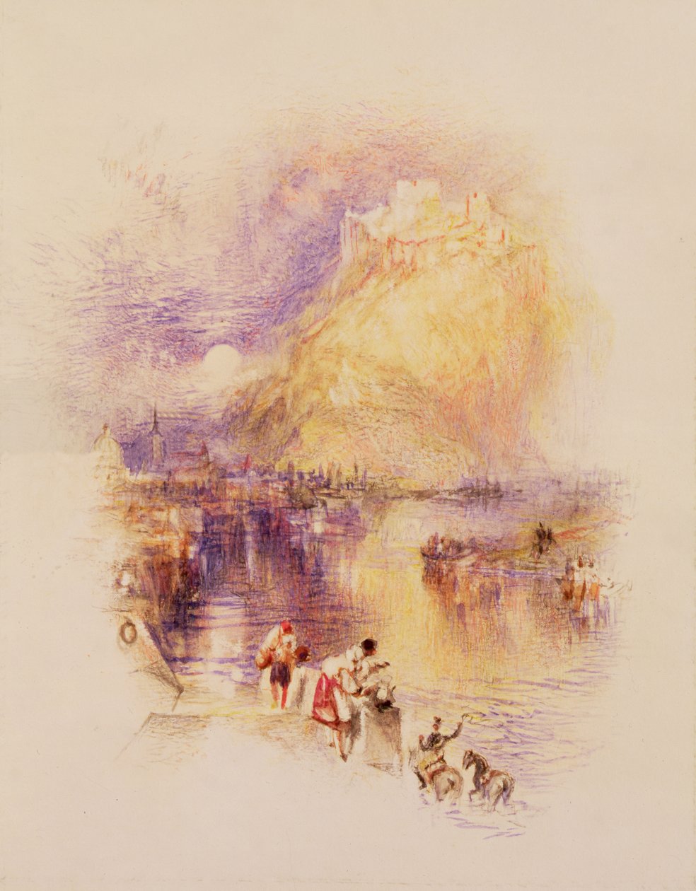 Cím nélkül (színes ceruza papíron) alkotó: Joseph Mallord William Turner