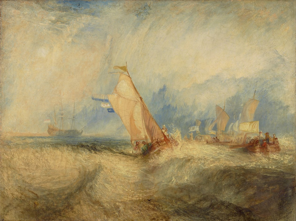 Van Tromp, aki urainak kedvében akart járni, kihajózott a tengerre, és alaposan elázott alkotó: Joseph Mallord William Turner
